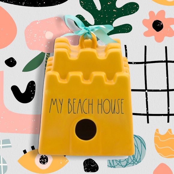 Rae Dunn Other - RAE DUNN Sandcastle Beach House Birdhouse